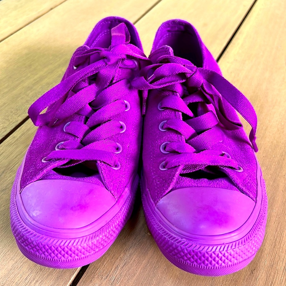 Converse | Purple Chuck Taylor All Star Suede Mono Color Low Women's (Size 10)